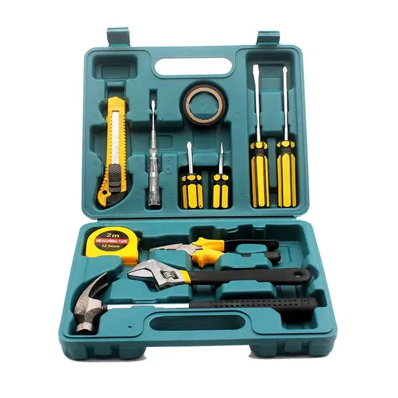 Tools Set General House hold Hand Tool Kit with Plastic Toolbox Storage Case Used to Car repair And home Repair from PriceLows™