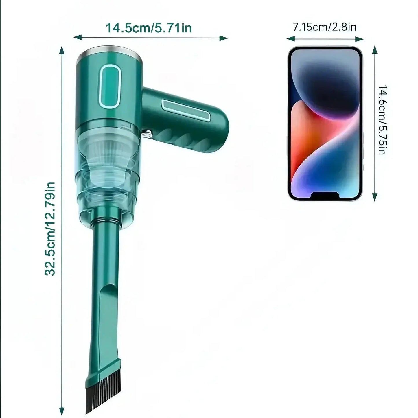 Cordless Car Vacuum Cleaner | 60W High Suction | Rechargeable Handheld