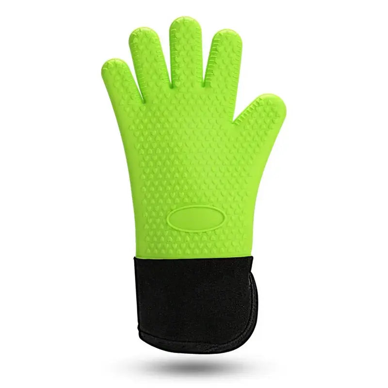 Silicone Heat Resistant Gloves | Non-Slip Grip | Oven Grill Mitts | 1-2 Pcs