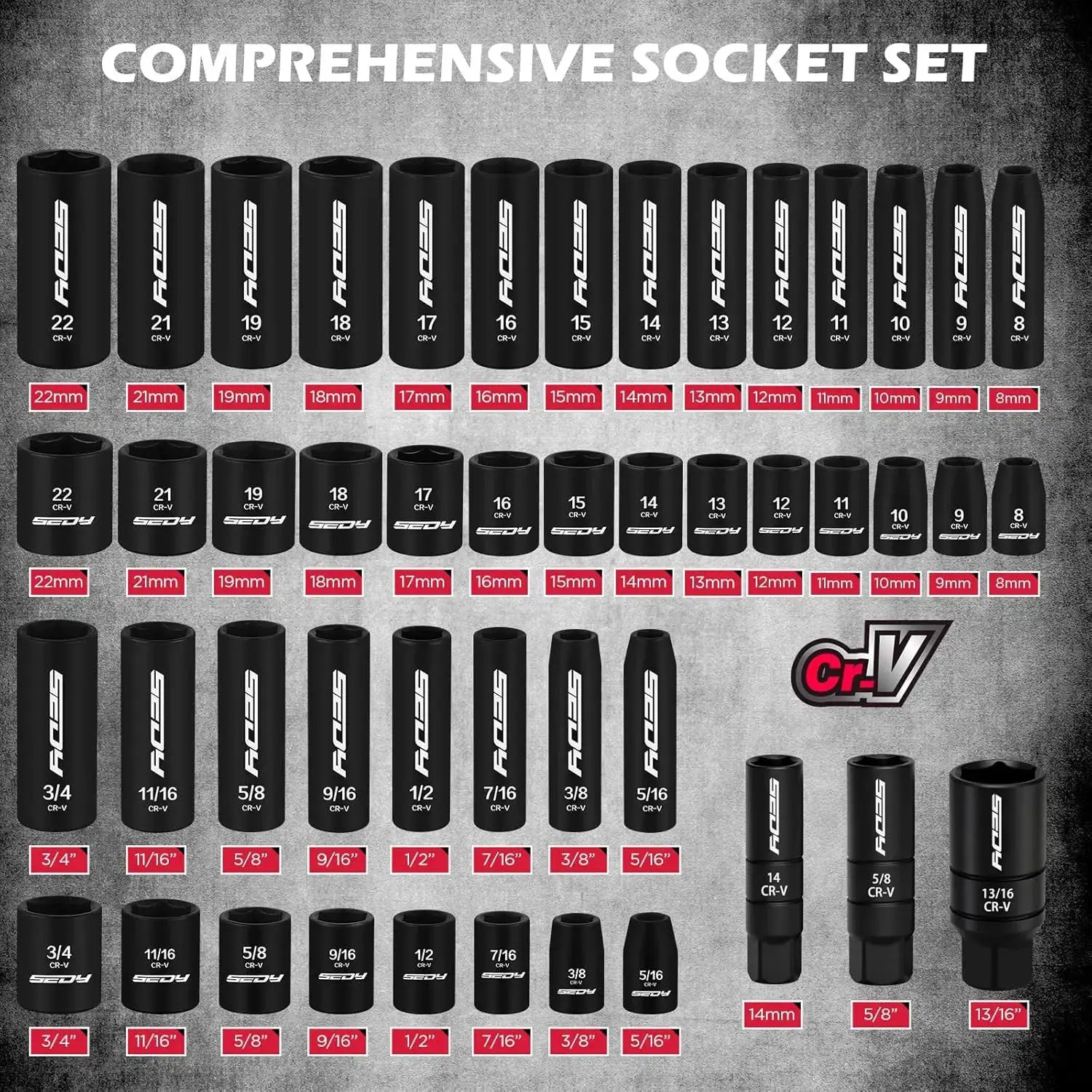 132-Piece Mechanics Tool Set, SAE/Metric 1/4" & 3/8" Drive Socket Set, Ratcheting Wrenches, Extensions & Adapters, Quick-Release Ratchet, Professional Auto Repair Kit with Case from PriceLows™