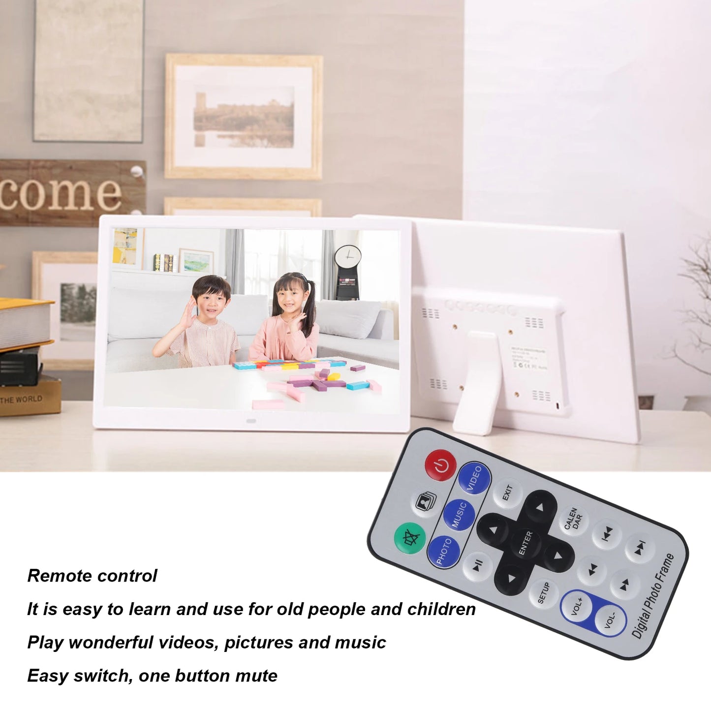 Digital Photo Frame | 15 Inch Display | 1280x800 Resolution | 16GB