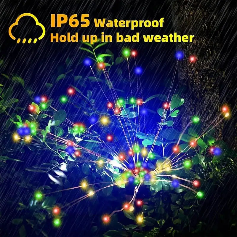 1/2/4Pcs Solar LED Firework Fairy Light Outdoor Garden Decoration Lawn Pathway Light For Patio Yard Party Christmas Wedding from PriceLows™