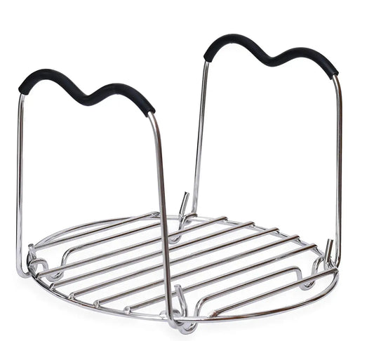 Instant Pot Trivet | Stainless Steel | Heat Resistant Silicone | Fits 5 6 8 Qt