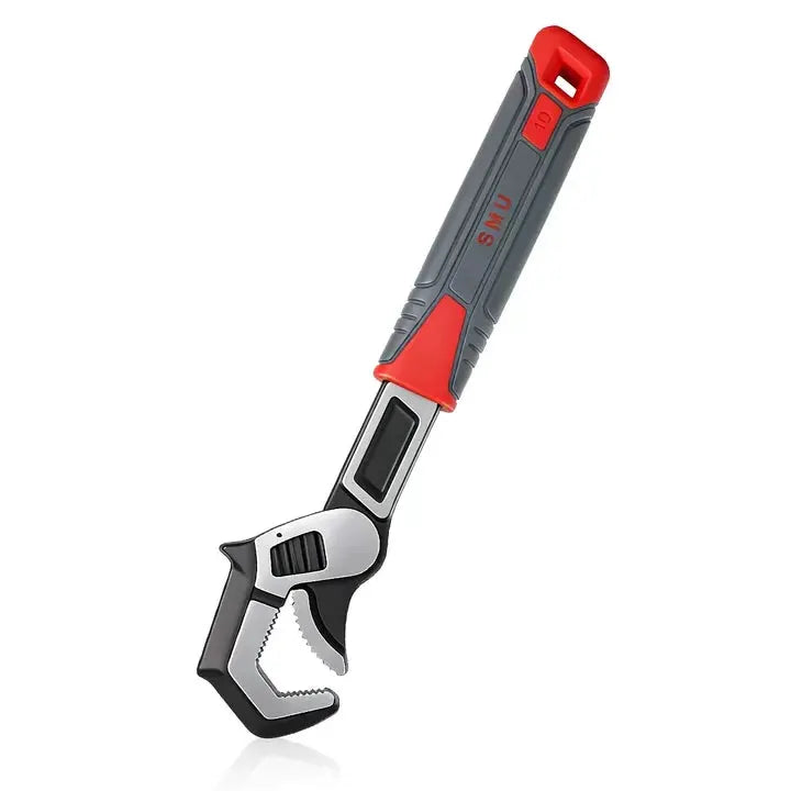 Adjustable Pipe Wrench Set Self-Tightening Jaw Multifunctional Spanner for Plumbing Automotive Home Repair with Storage Bag from PriceLows™