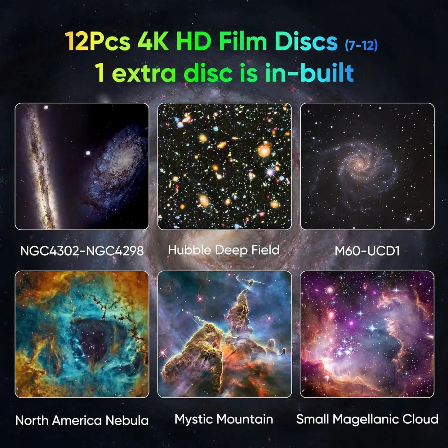 Projector Night Light | 4K HD Galaxy Starry Sky Projection | 360 Degree Rotation