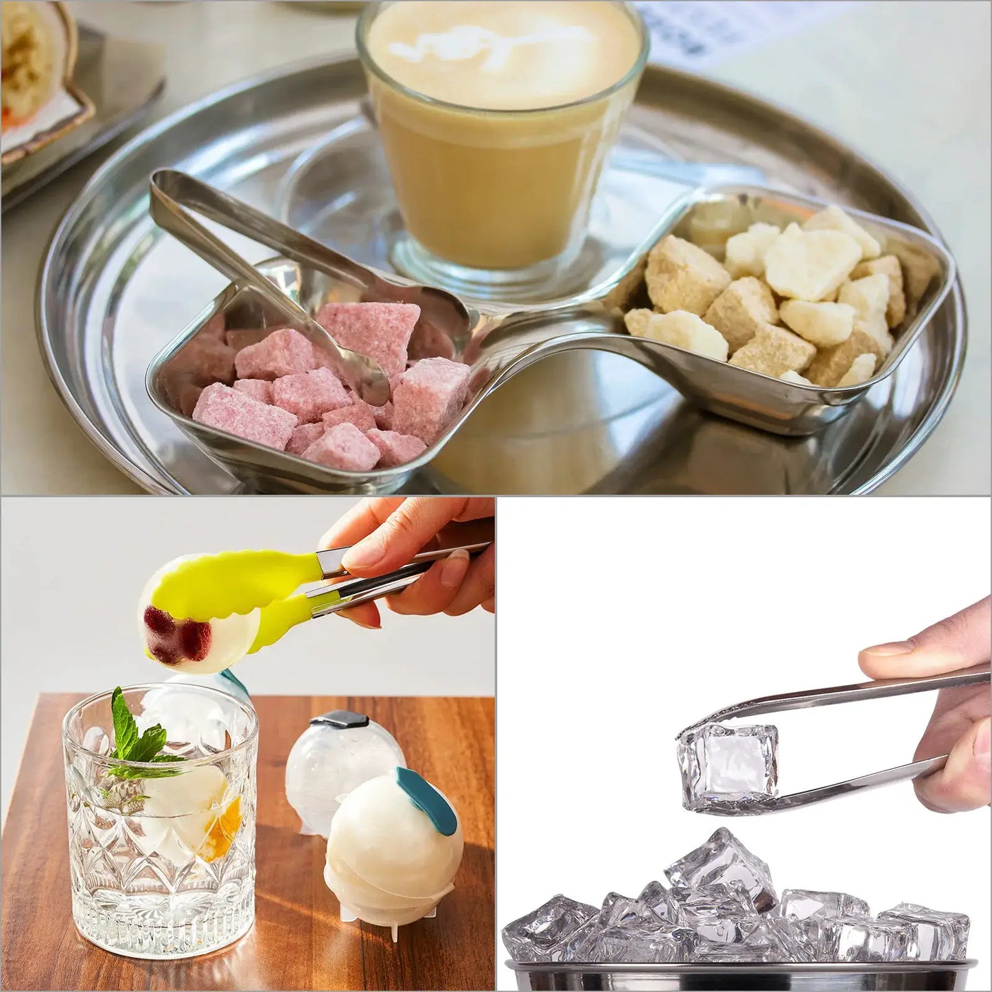 2pcs Silver Serving Tongs 7 Inch - Stainless Steel Ice Tongs Mini Sugar Tongs for Appetizers Charcuterie Dessert Tea Bar Cafe from PriceLows™