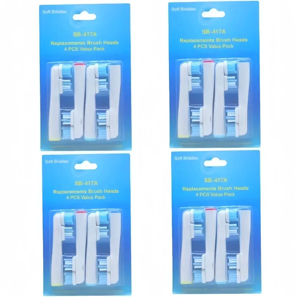 4-24pcs Dual Clean Replacement Brush Head Compatible with OralB Electric Toothbrushes Fit 100 500 1000 2000 3000 5000 6000 7000 from PriceLows™