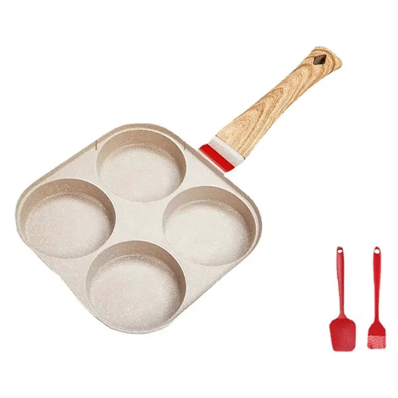 Omelette Pan | Four Hole Design | Nonstick | One Size