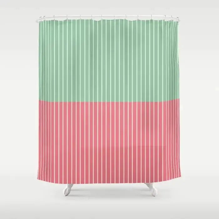Simple Colorful Lines Modern Fashion Pattern Shower Curtain Home Decoration Creative Personalized Shower Curtains from PriceLows™