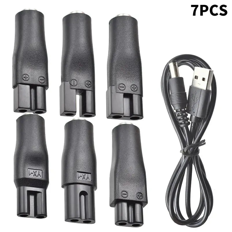 6/7/8PCS Power Cord 5V Universal Replacement Charger USB Adapter for All Kinds Hair Clippers Beard Trimmers Shavers Desk Lamps from PriceLows™