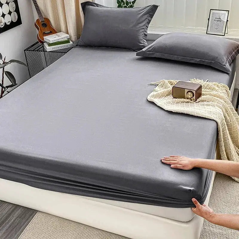 Fitted Sheet | Brushed Finish | Deep Pocket | Solid Color