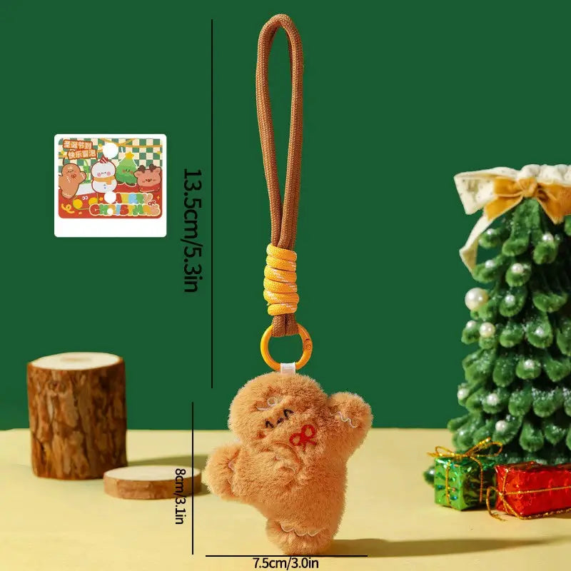 Hanging Plush Ornament | Santa Claus Snowman | Soft Touch Christmas Decoration
