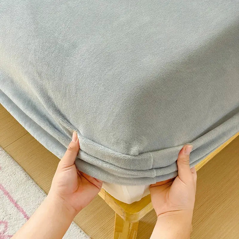 Flannel Fitted Sheet | Deep Pocket 25cm | Fade Resistant | Single To King
