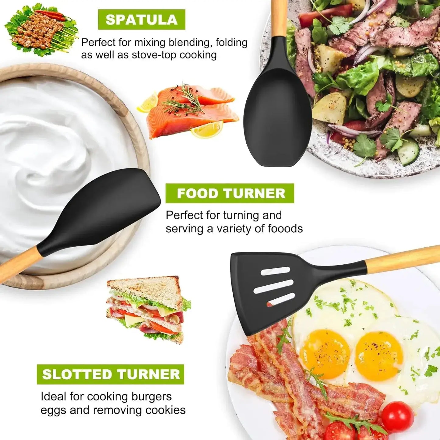36pcs silicone utensil cooking set with holder from PriceLows™