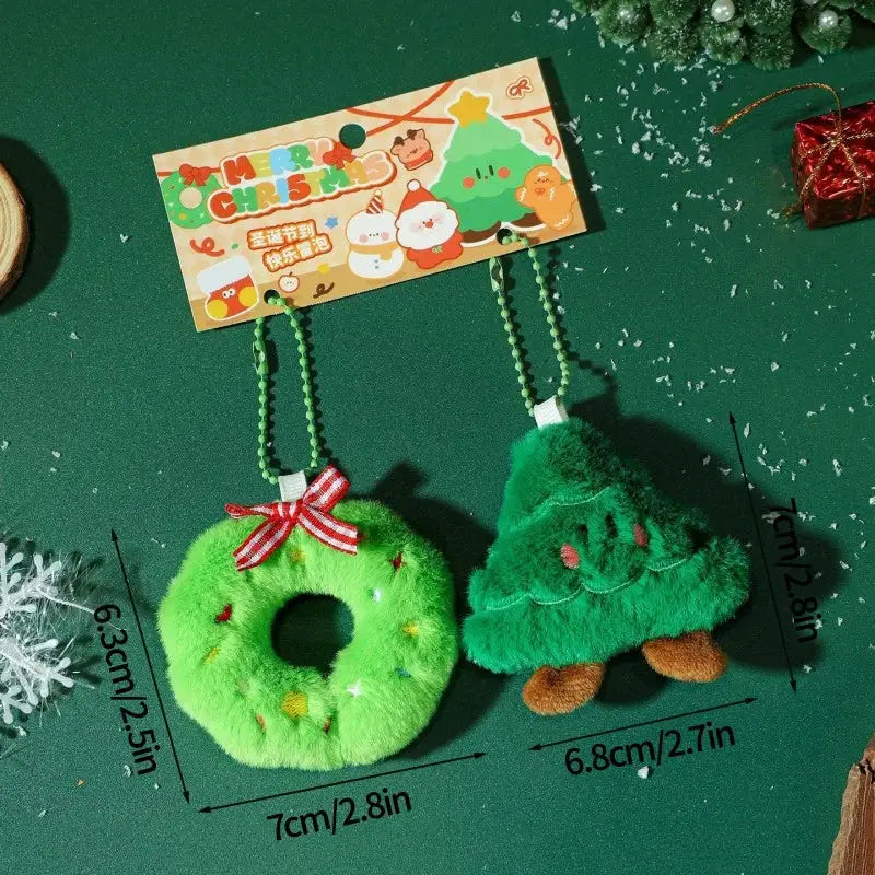 Hanging Plush Ornament | Santa Claus Snowman | Soft Touch Christmas Decoration