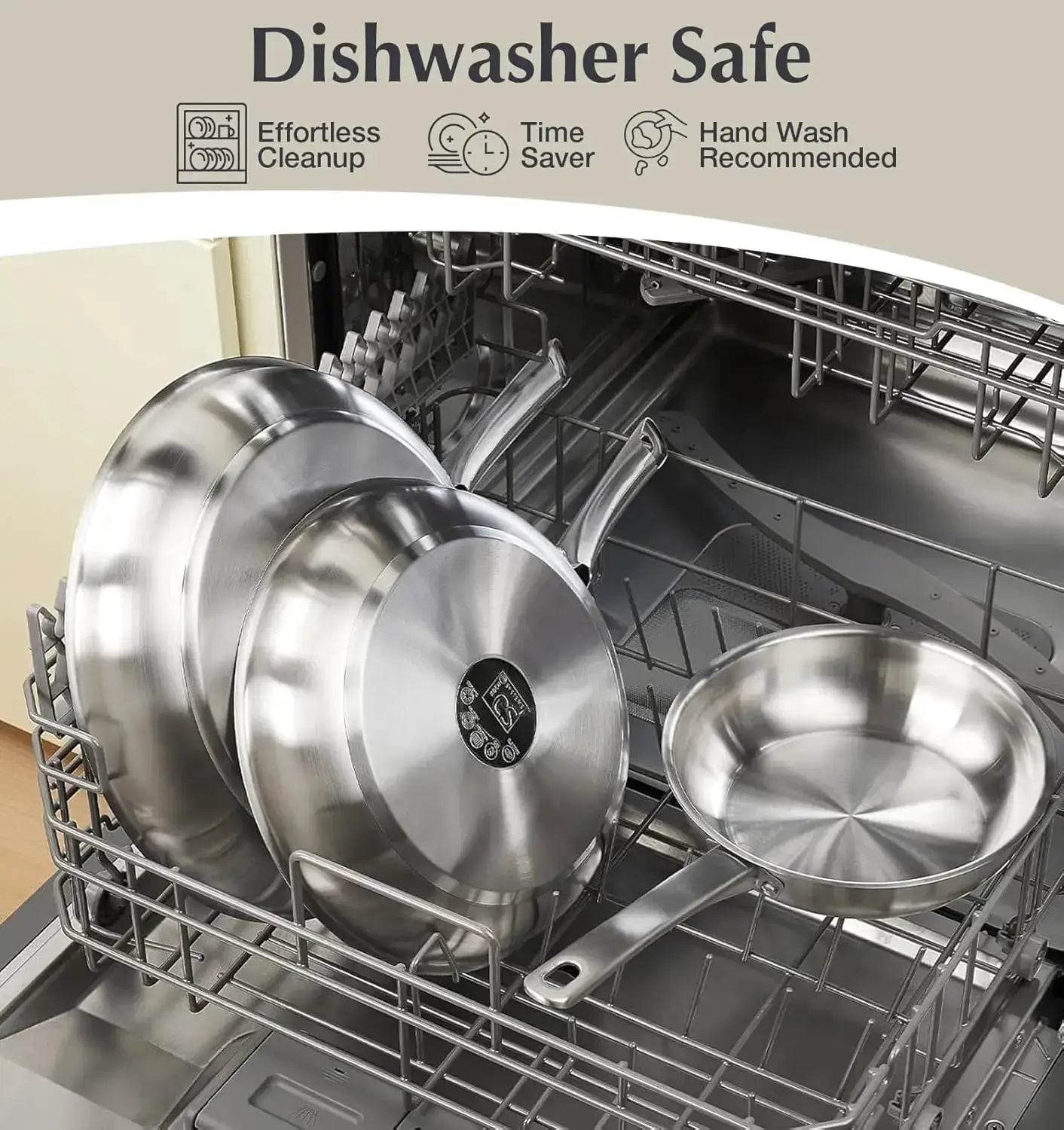 KOCH SYSTEME CS 10 Piece Stainless Steel Pots and Pans Set, Kitchen Cookware Sets, Induction Ready, Oven Safe to 450°F from PriceLows™