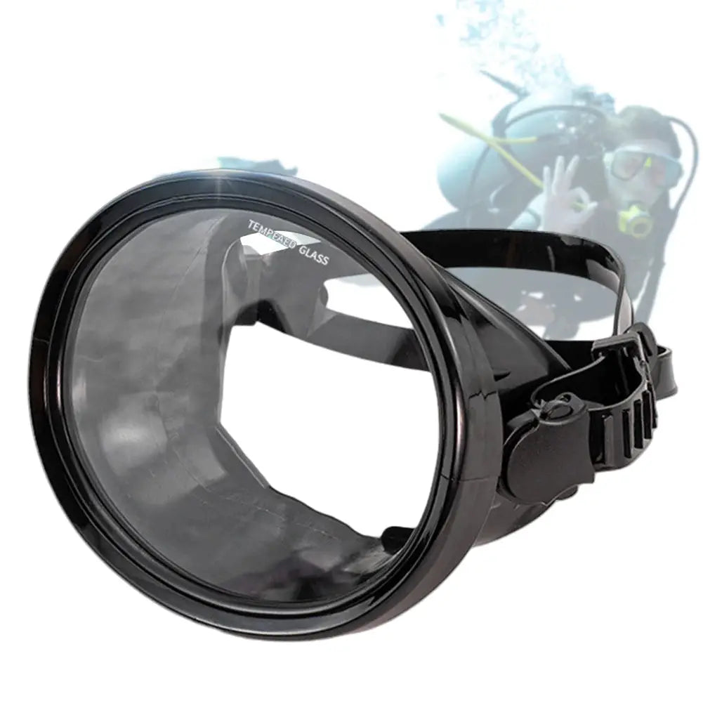 Oval Diving Mask Spearfishing Mask Anti-Fog Single Lens Scuba Mask Anti-Leak Scuba Goggles Adjustable for Swimming Snorkeling from PriceLows™
