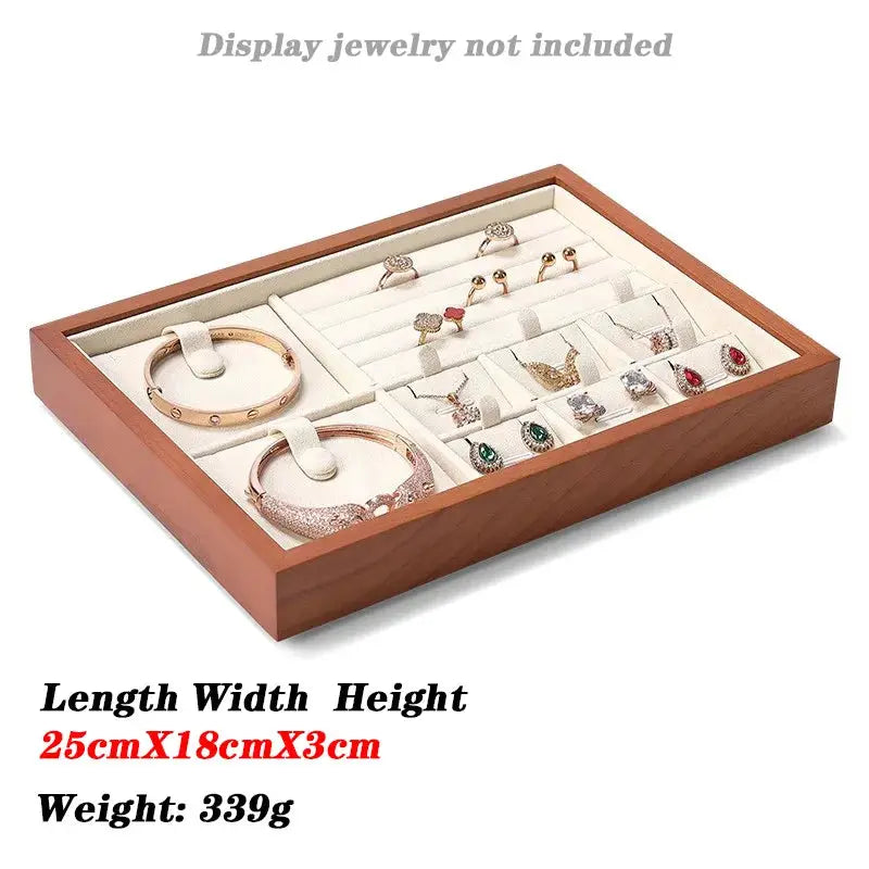 Jewellery Box Organiser Wooden Jewelry Storage Box Jewelry Storage Box Jewelry Necklace Ring Display Box Earring Storage from PriceLows™