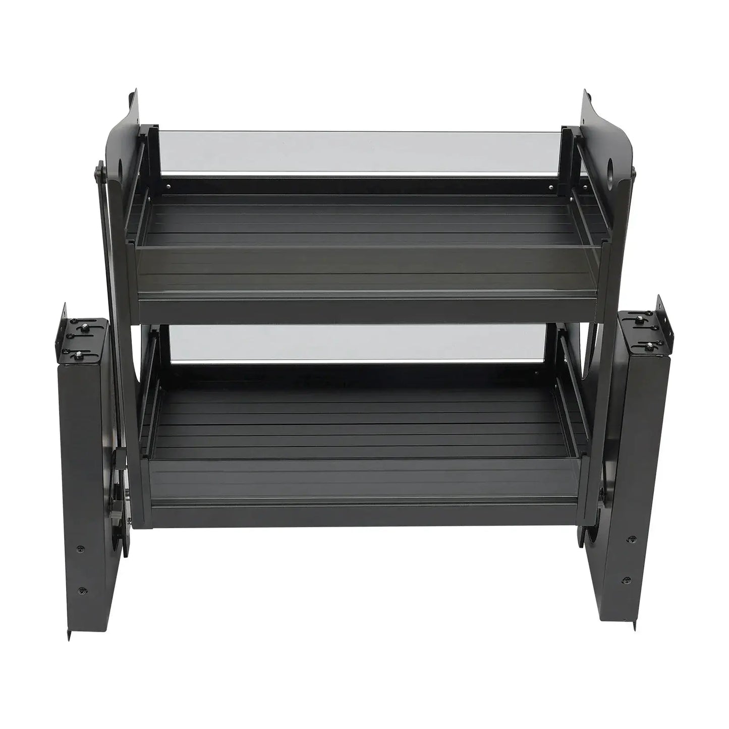 2 Tiers Pull-down Cabinet Storage Shelf Basket Organizer 66.14 lbs Max. Load-bearing For Kitchens, Bars, Coffee, etc from PriceLows™