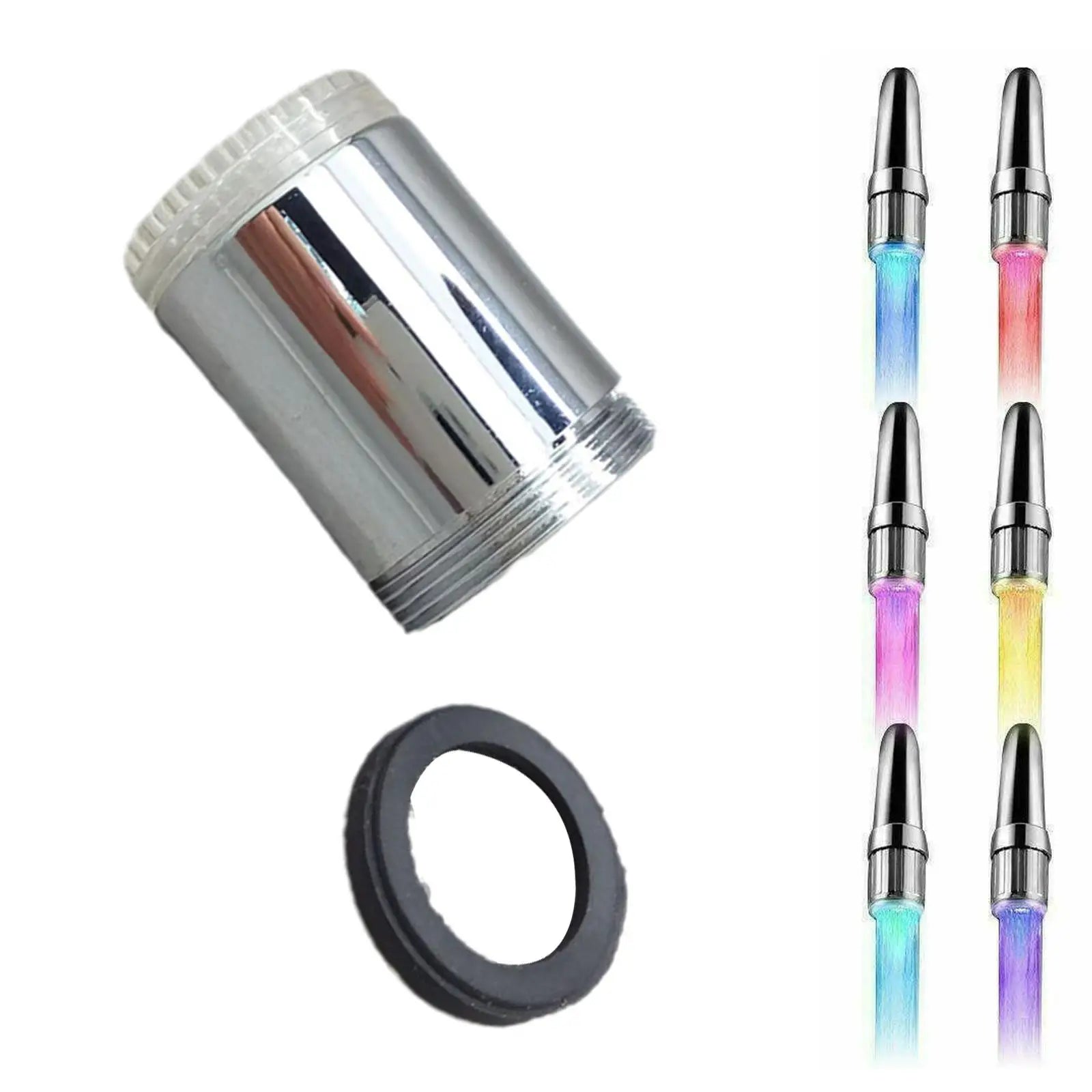 7-Color LED Color Change Faucet Change Automatically LED Faucet Head Glow Stream Light Faucet Aerator Tap For Kitchen Bathroom from PriceLows™