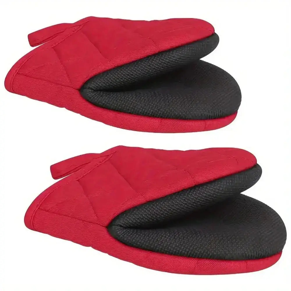 Oven Mitts | Heat Resistant 500F | Non Slip Grip | Short One Size