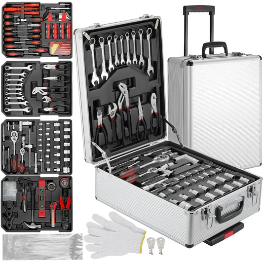 799pcs Tool Set Home Repair Tool kit with Trolley Case Mechanic Wrenches Socket Hand Tools for Daily Use Househould Work Repair from PriceLows™