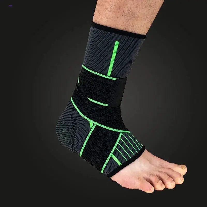 Ankle Support Brace | Breathable Nylon | Compression Strap | Sports Guard