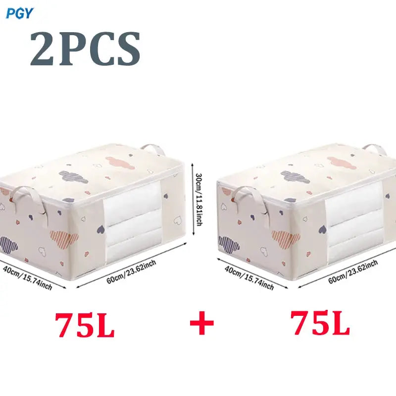 Big Capacity Storage Bag 4/2/1PCS Quilt Clothes Moisture Dust Proof Proof Organizer Duvet Blanket Sorting Bags Luggage Bag from PriceLows™