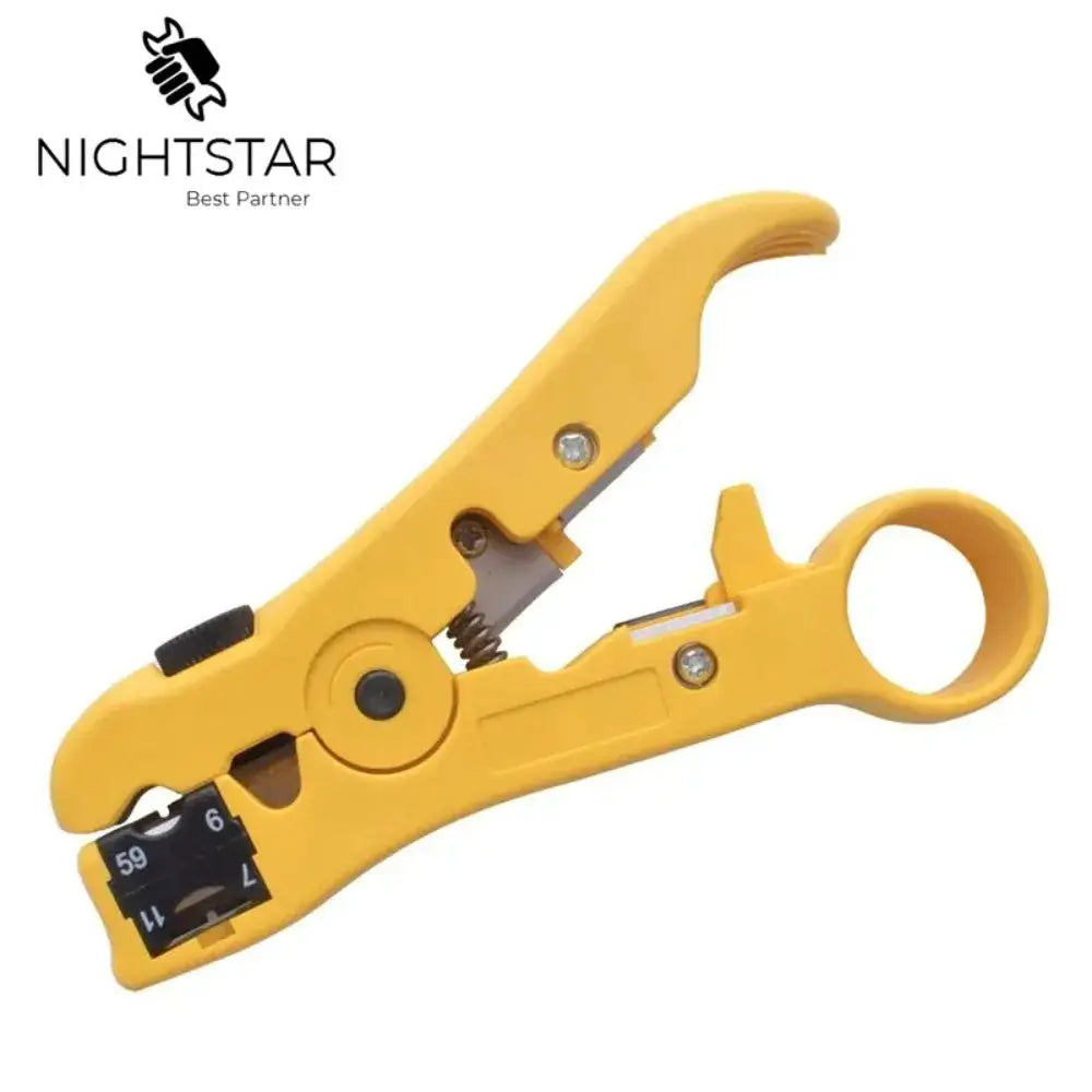Flat or Round UTP Cat5 Cat6 Wire Coax Coaxial Stripping Tool Universal Cable Stripper Cutter Stripping Pliers Tool from PriceLows™