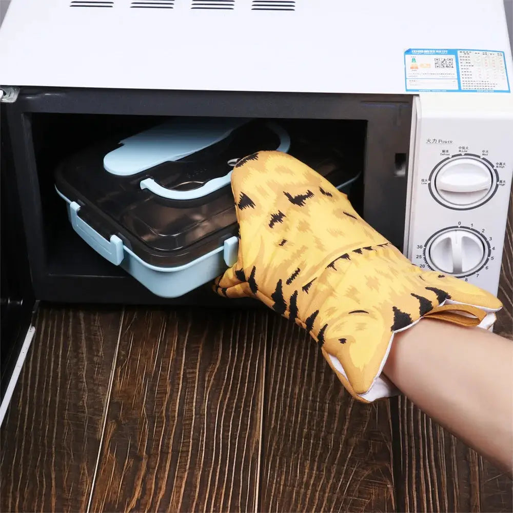 Oven Mitts | Non-Slip | Insulated Cotton | 30 x 13 cm