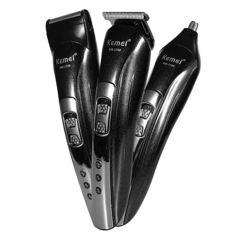 3 In 1 Electric Hair Clipper | USB Charging | Nose Hair Trimmer Shaver | KM-1506