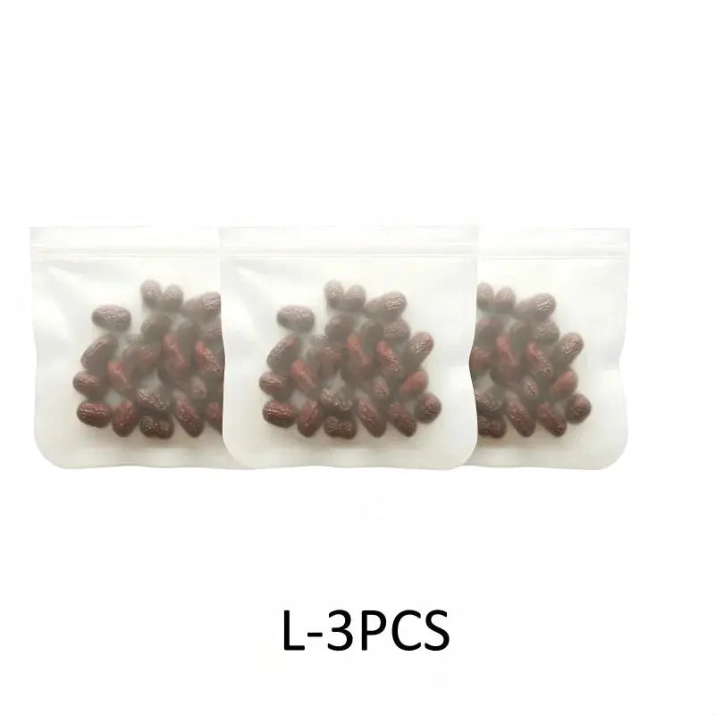 Silicone Food Storage Bags | Leakproof | Stand Up Bags | Lunch Bags