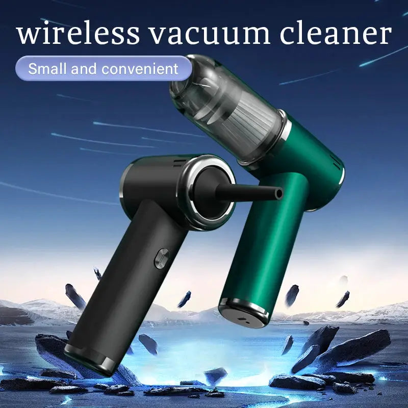 Car and home dual-purpose cordless vacuum cleaner, 3-in-1 rechargeable powerful handheld vacuum cleaner, 2000*2 battery from PriceLows™