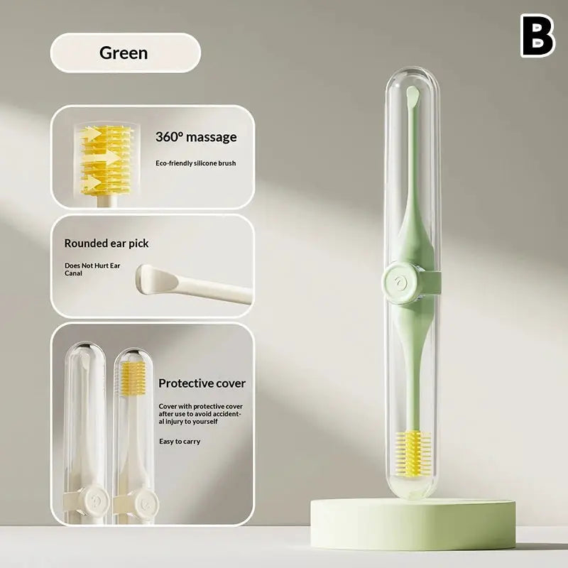 1pcs Double-Ended Nose Silicone Brush Manual Nose Hair Trimmer Portable Hair Scraper Shaving Nose Hair Neus Trimmer Men Ear Pick from PriceLows™