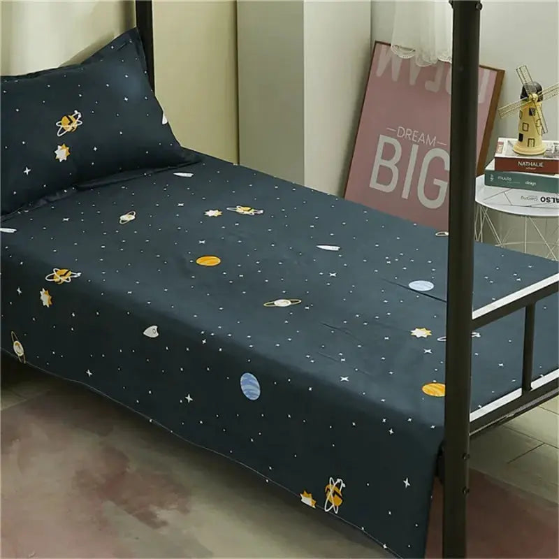 160x230cm Bed Top Sheet For Single,Modern Soft Polyester Flat Sheet,Home Bed Linens,Kids Adult Student Dormitory Man Bedspread from PriceLows™