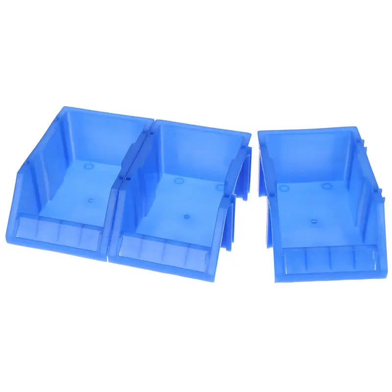 Blue Plastic Stackable Storage Bins Screw Storage Boxes Stackable Bin Parts Storage Organizer Garage Storage Bins from PriceLows™