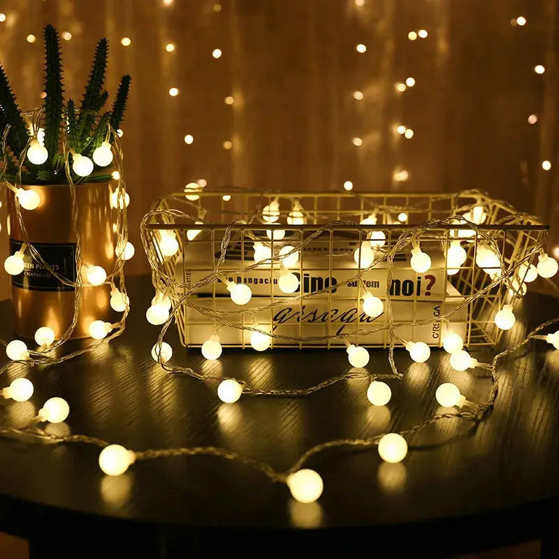 Waterproof & Shatterproof LED String Lights, 3m/9.84ft 100 Lights, Fearless of Rain for Bedroom, Garden, Party, Battery Operated from PriceLows™