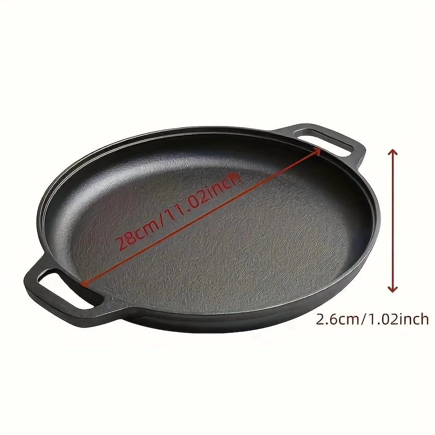 Cast Iron Skillet | Non-Stick Surface | All Stove Compatible | One Size