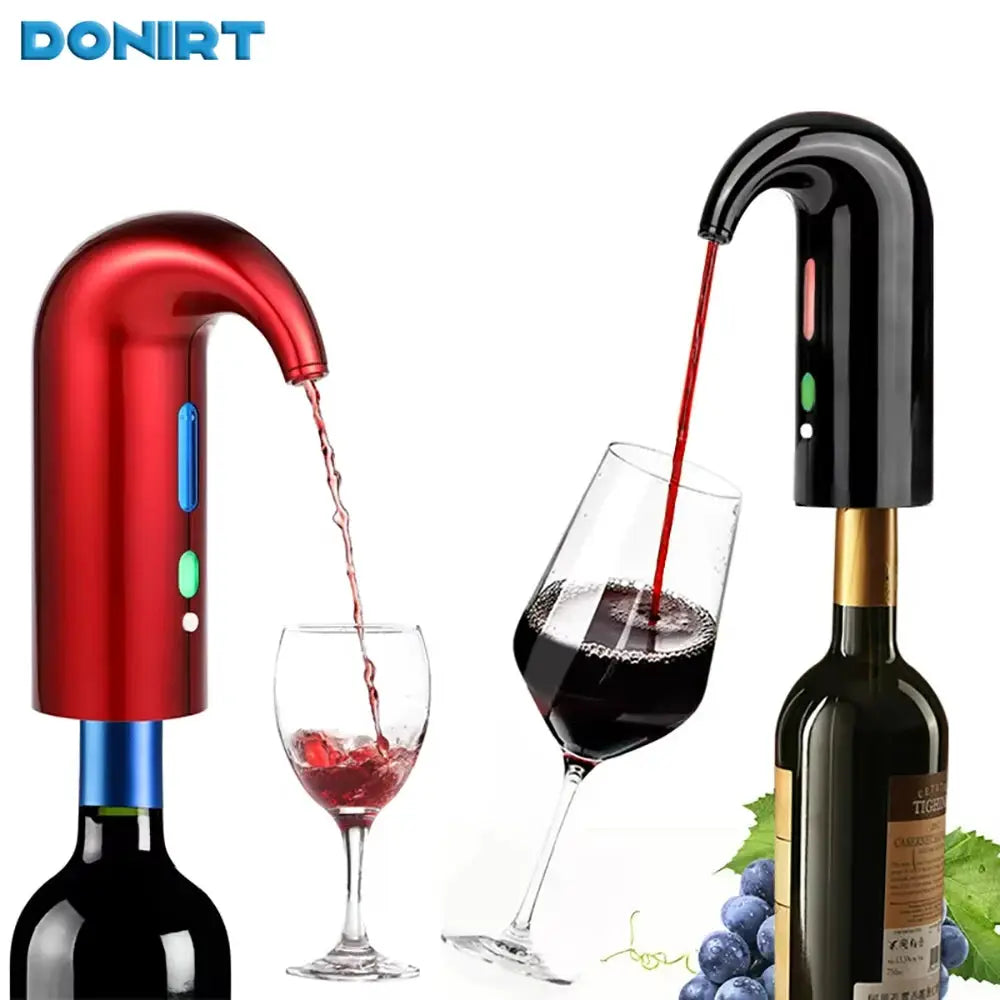 Electric Wine Decanters Smart Wine Pourer USB Charging Auto Drinks Dispenser Quick Automatic Red Wine Aerator Supplies Bar Tools from PriceLows™