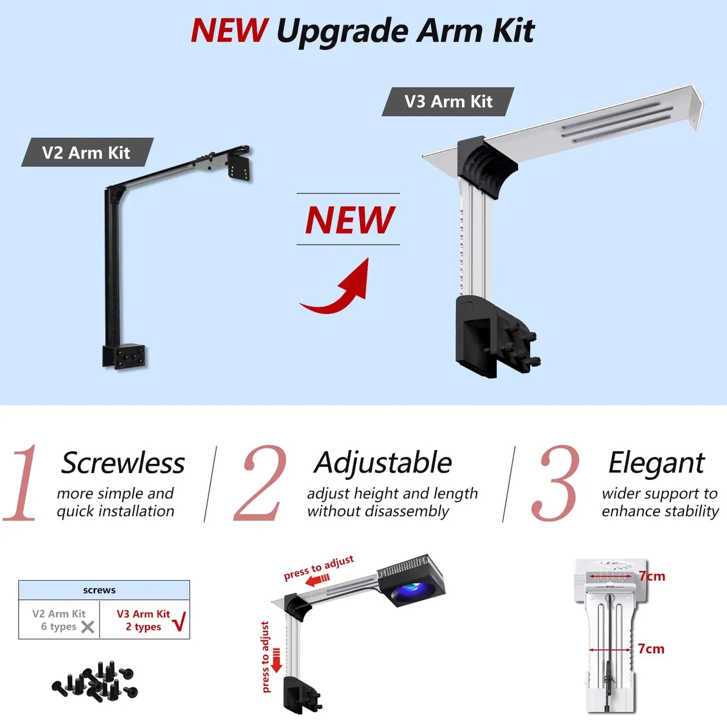 Led Aquarium Light | 400W Full Spectrum | App Control | 96 Inch Compatible