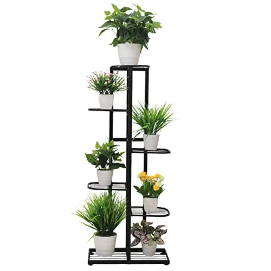 Tall Metal Plant Stand Indoor Outdoor 6 Tier Flower Pot Plant Stand Multi Tier Plant Holder Shelf Display Rack for Garden Patio from PriceLows™