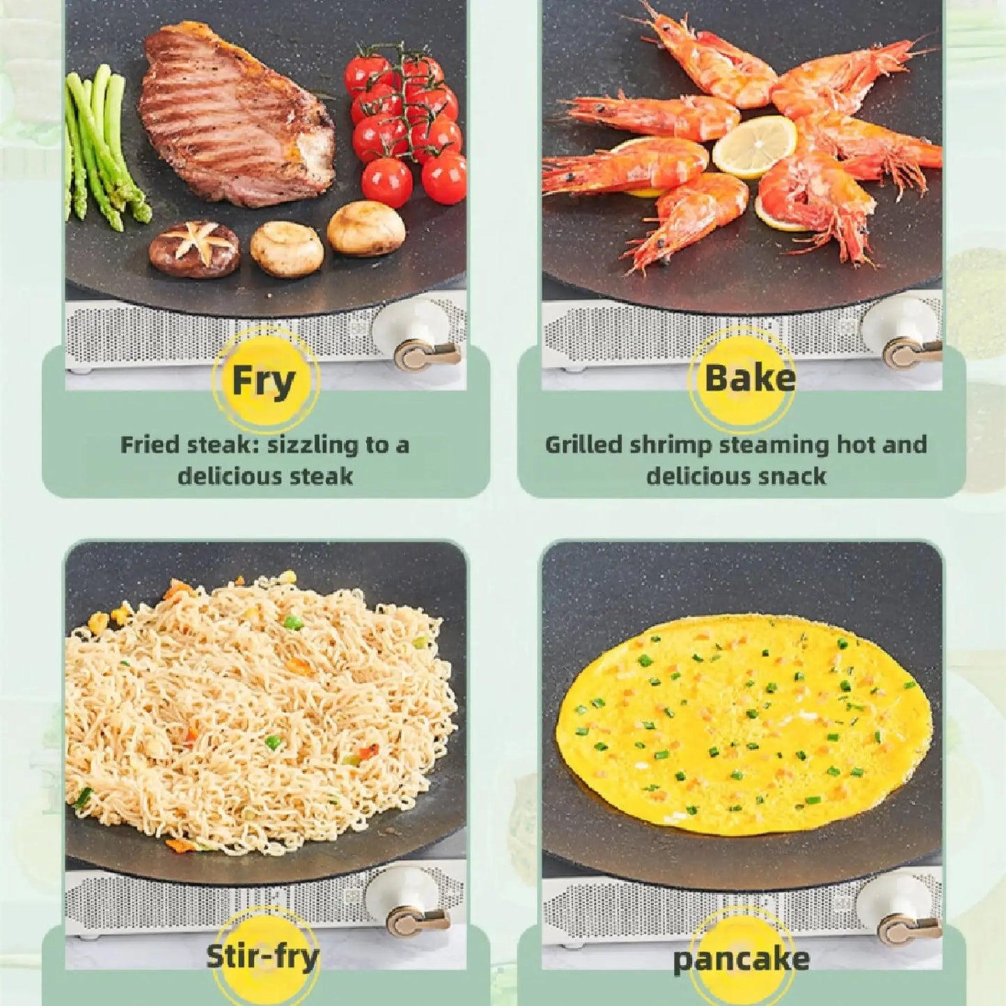 BBQ Cooking Plate | Die Cast | PFOA Free | Gas And Induction Compatible
