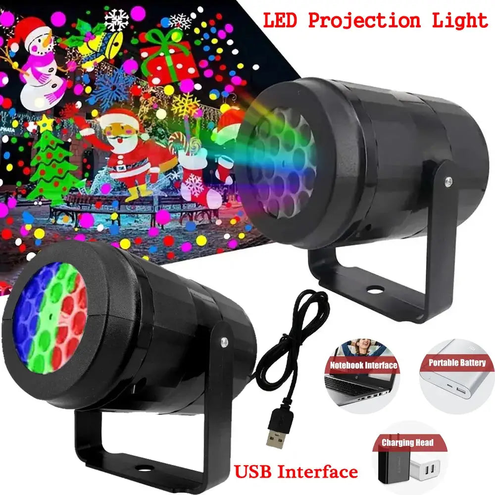 Christmas Projector Lights | 16 Patterns | Outdoor Indoor | Multi Color