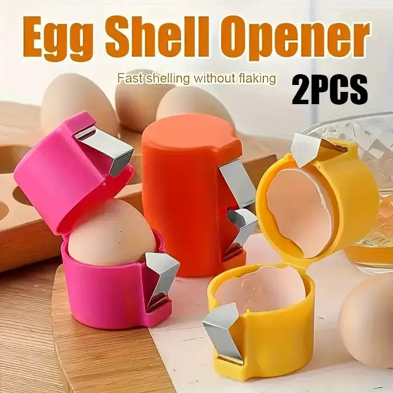 1/2pcs Multifunctional Egg Shell Opener Handheld Egg Cracker Separator Tool Eggshell Cutter Easy Open Kitchen Gadget for Raw Egg from PriceLows™
