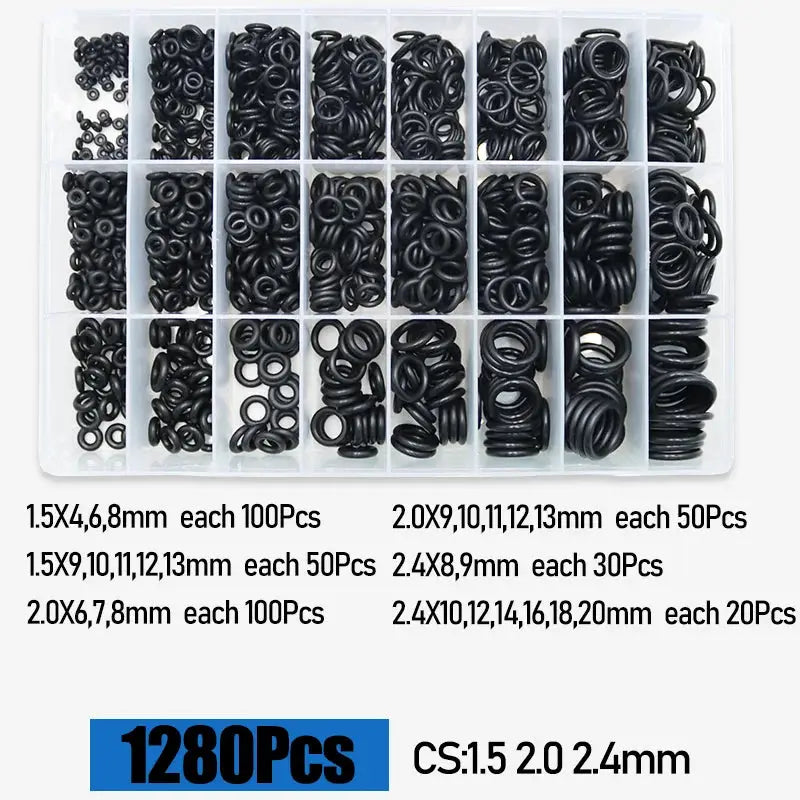 O Ring CS 1.0 1.5 to 4.0mm Sealing Washer Nitrile Rubber O-ring Faucet Plumbing Gaskets Oil Resistant High Temperature Oring Kit from PriceLows™