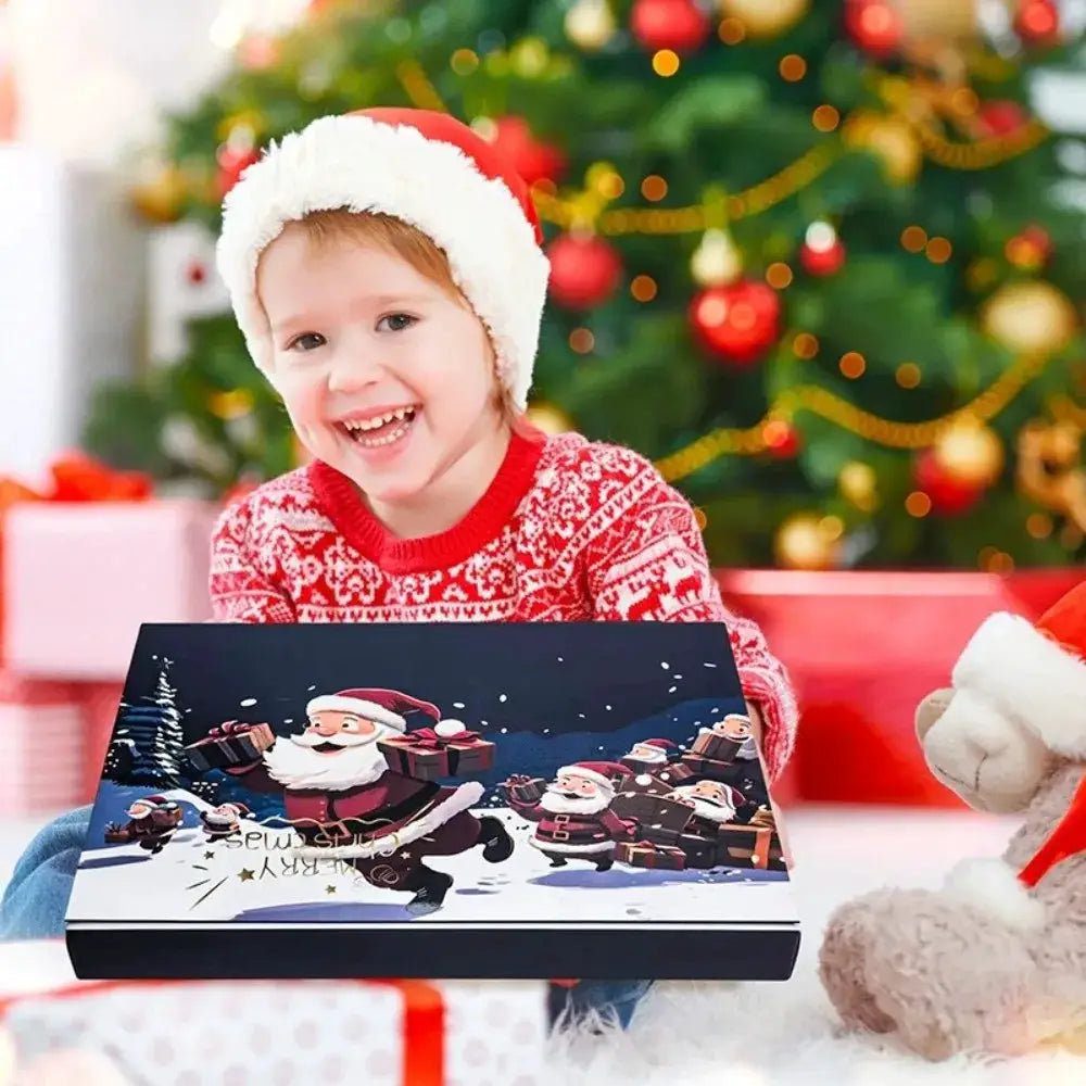 Christmas Advent Calendar | 24 Grids | DIY Fillable | Plastic