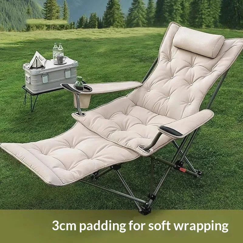 Lounge Chair | 4-Position Adjustable | Portable Folding | Outdoor Zero Gravity
