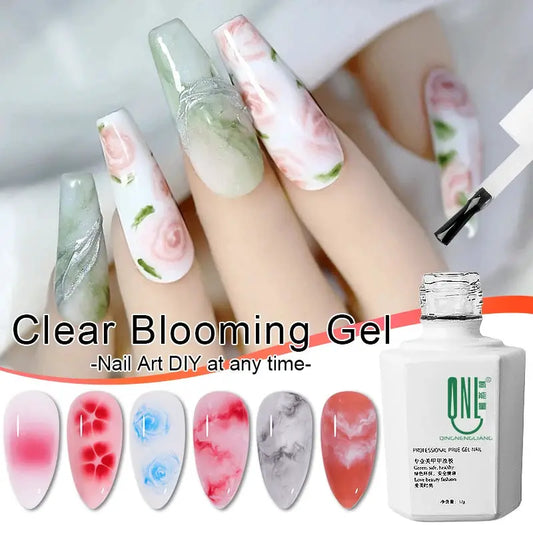 Clear Blooming Gel Polish 12ml Transparent Blossom Nail Polish LED Soak Off Nail Art Smook Effect Flower Gel Polish DIY Design from PriceLows™