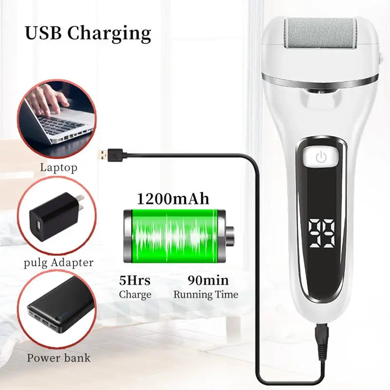 Electric Foot Sandpaper Foot File for Heels Grinding Pedicure Tools Professional Foot Care Tool Dead Hard Skin Callus Remover from PriceLows™