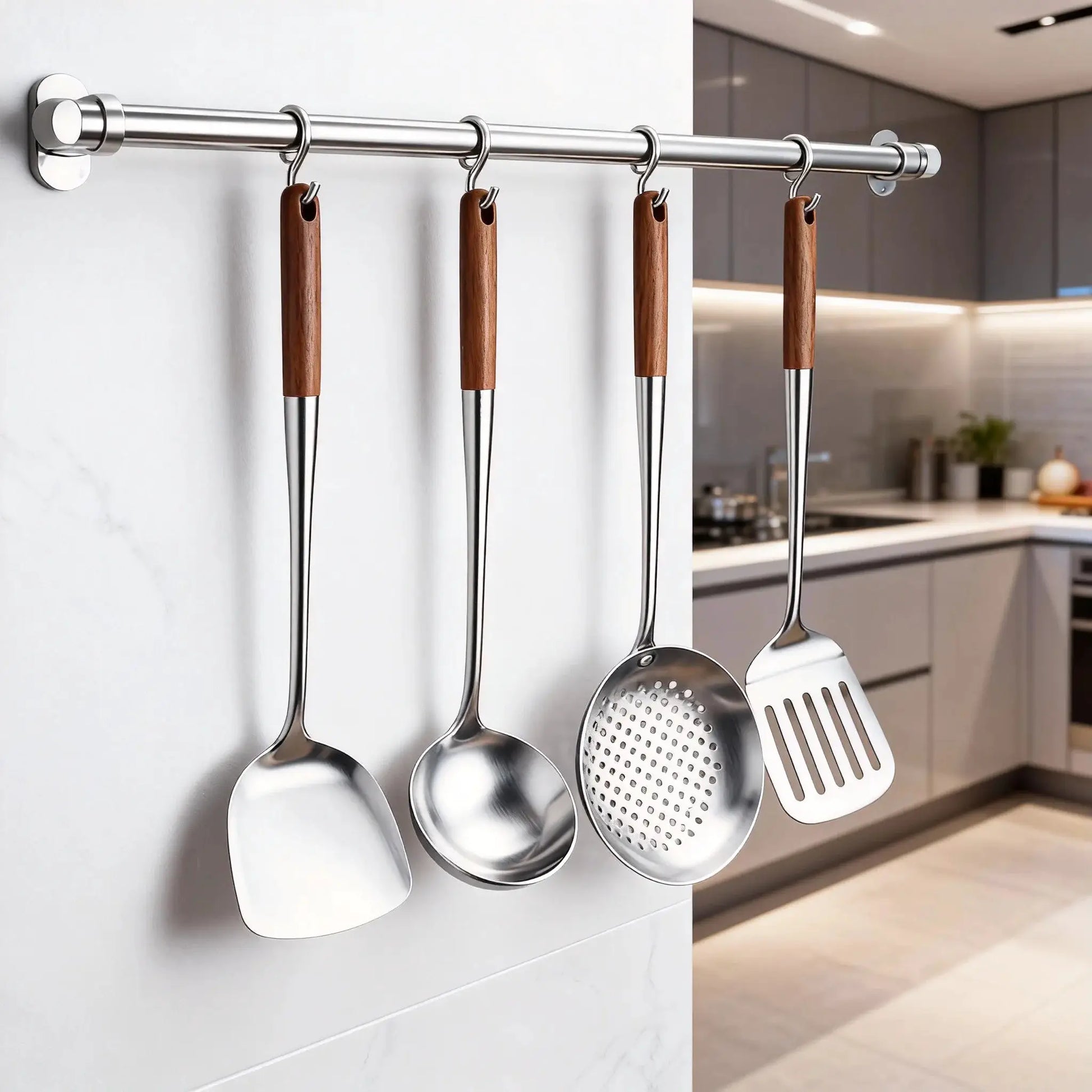 Kitchen Utensils Wok Spatula Iron and Ladle Tool Set Spatula for Stainless Steel Cooking Equpment Kitchen Accessories Essentials from PriceLows™